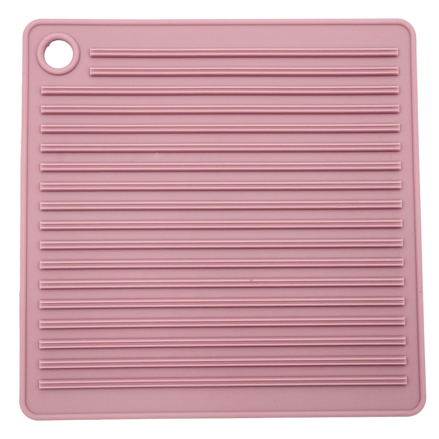 CLEAR Silicone Trivet Pot Mat Square Grey/Pink (KT000592)