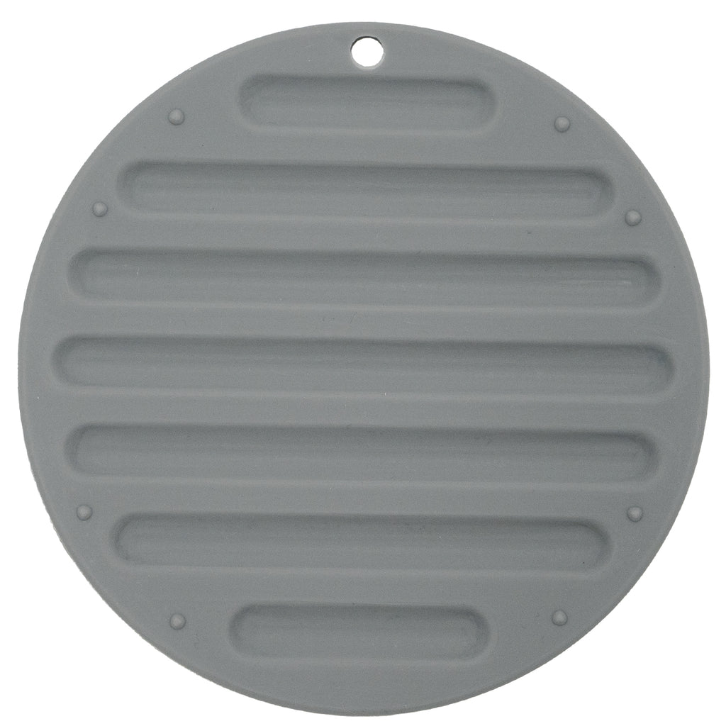 CLEAR Silicone Trivet Pot Mat Round Grey/Pink (KT000622)