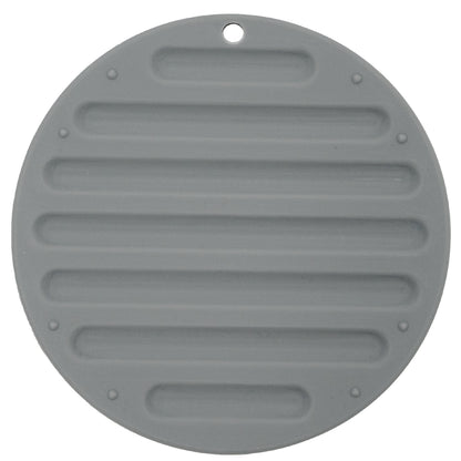CLEAR Silicone Trivet Pot Mat Round Grey/Pink