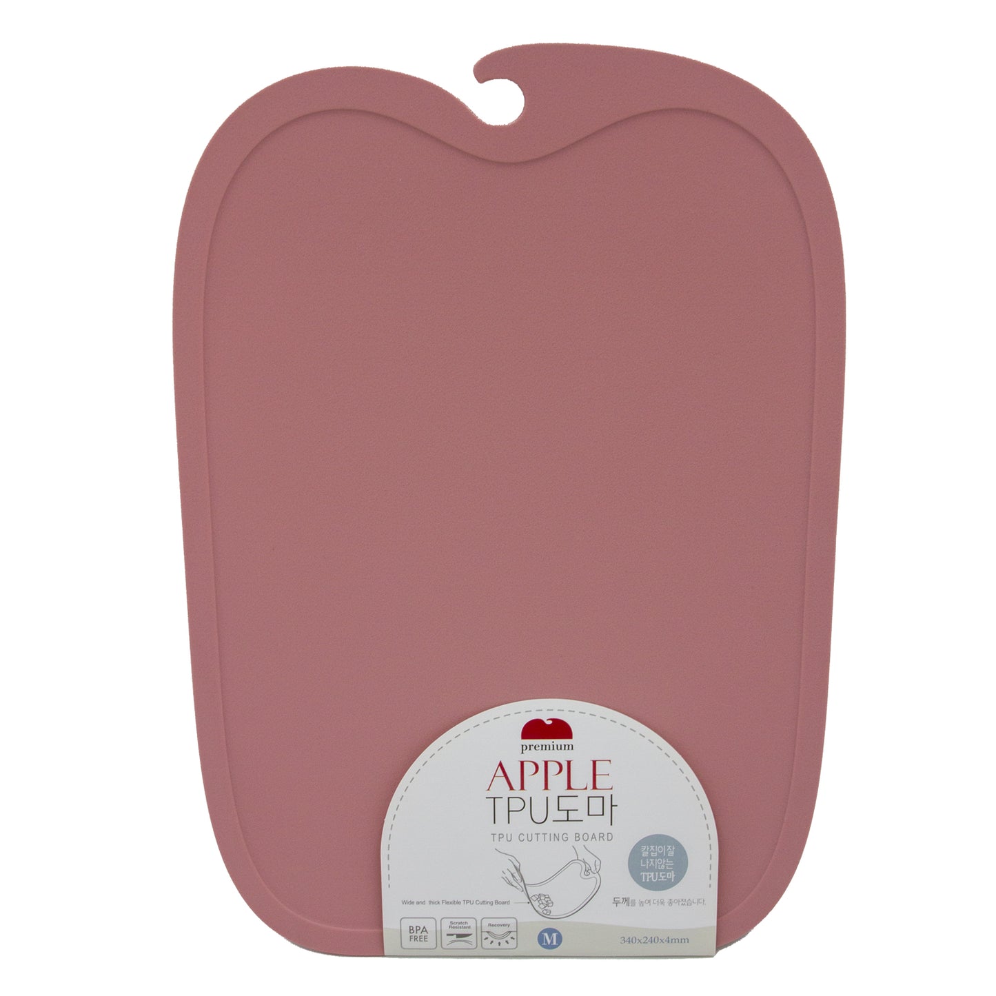 Apple TPU Cutting Board Medium - Pink/Mint