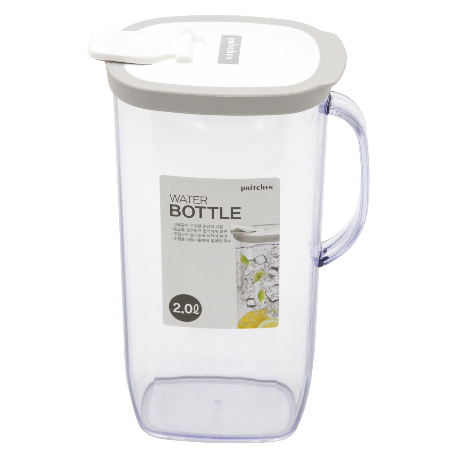Pritchen Water Bottle 2.0L – Large-Capacity Hydration Bottle