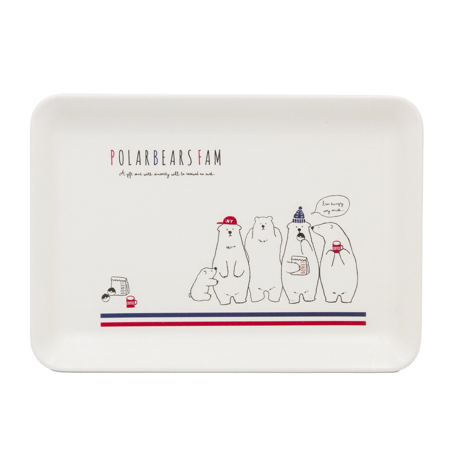 Polar Bears Fam Tray Small 10"x7" (KT761380)