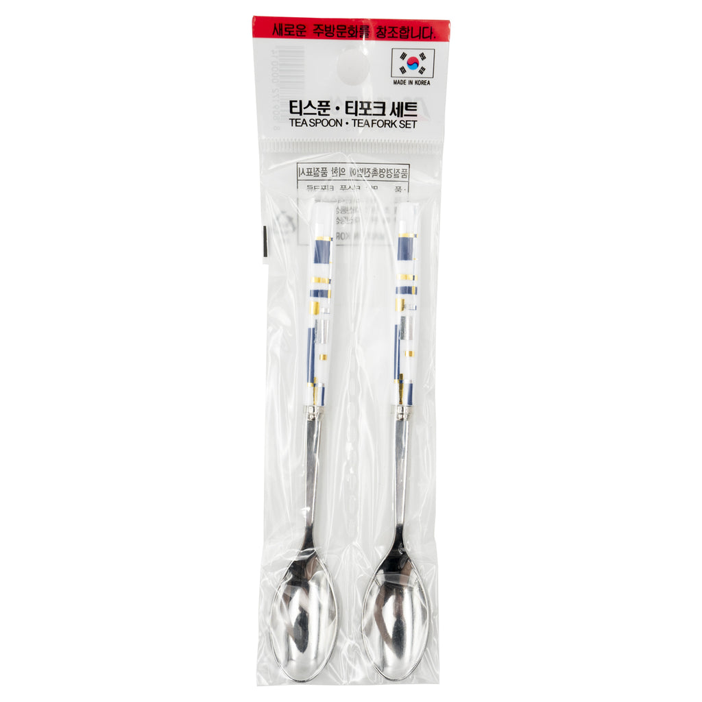 Square Classic Tea Spoon 2pcs – Stainless Steel