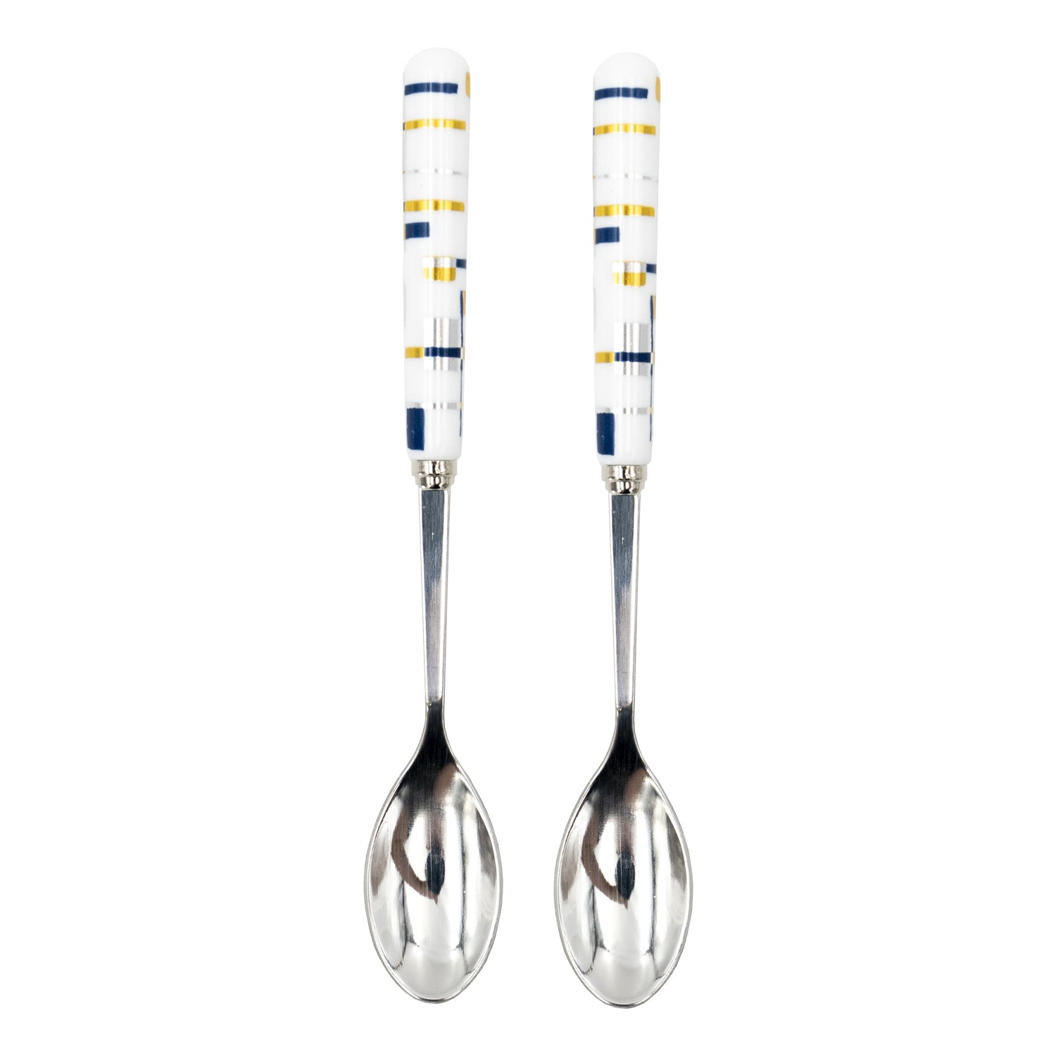 Round Classic Tea Spoon 2pcs – Stainless Steel