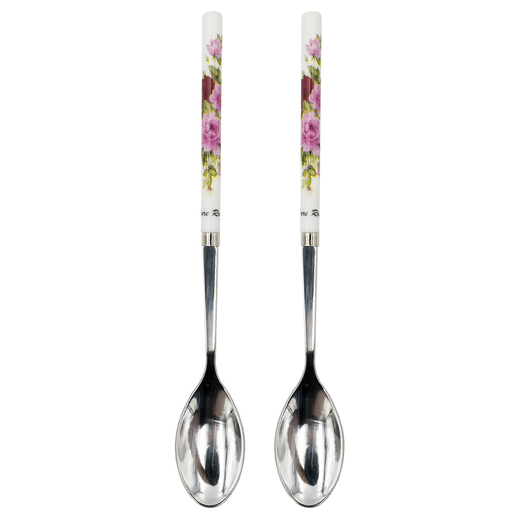 Multi Royal Rose Tea Spoon 2pcs – Elegant Floral Design