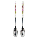 Multi Royal Rose Tea Spoon 2pcs – Elegant Floral Design