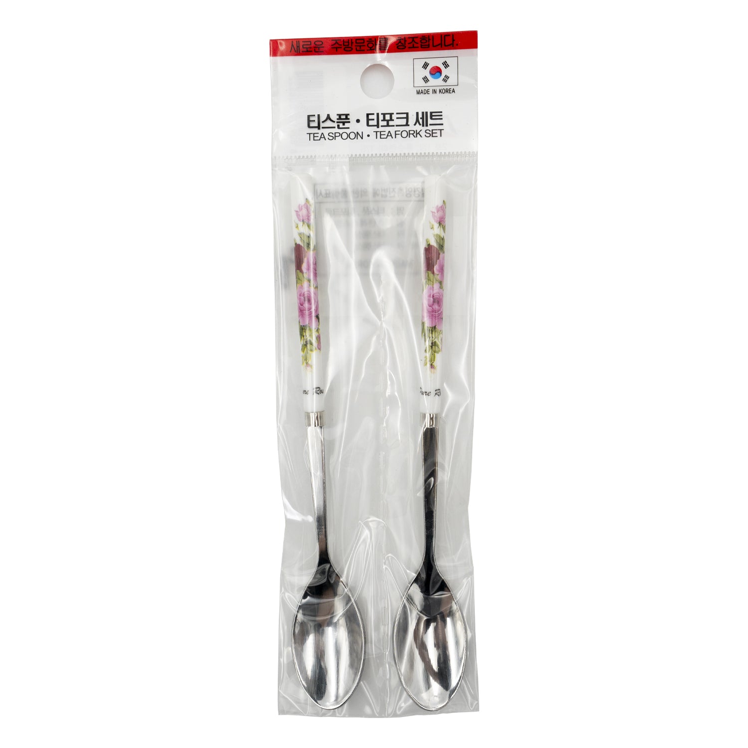 Multi Royal Rose Tea Spoon 2pcs – Elegant Floral Design