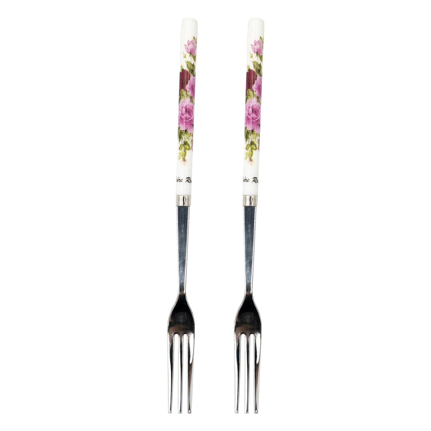 Multi Royal Rose Tea Fork 2pcs – Elegant Floral Design