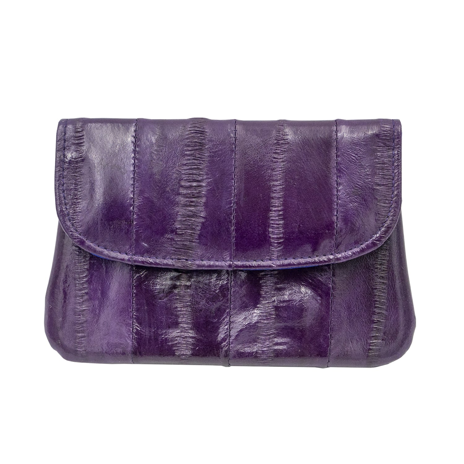 KEY&CO Genuine Eel Skin Coin Pouch – Purple