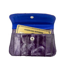 KEY&CO Genuine Eel Skin Coin Pouch – Purple