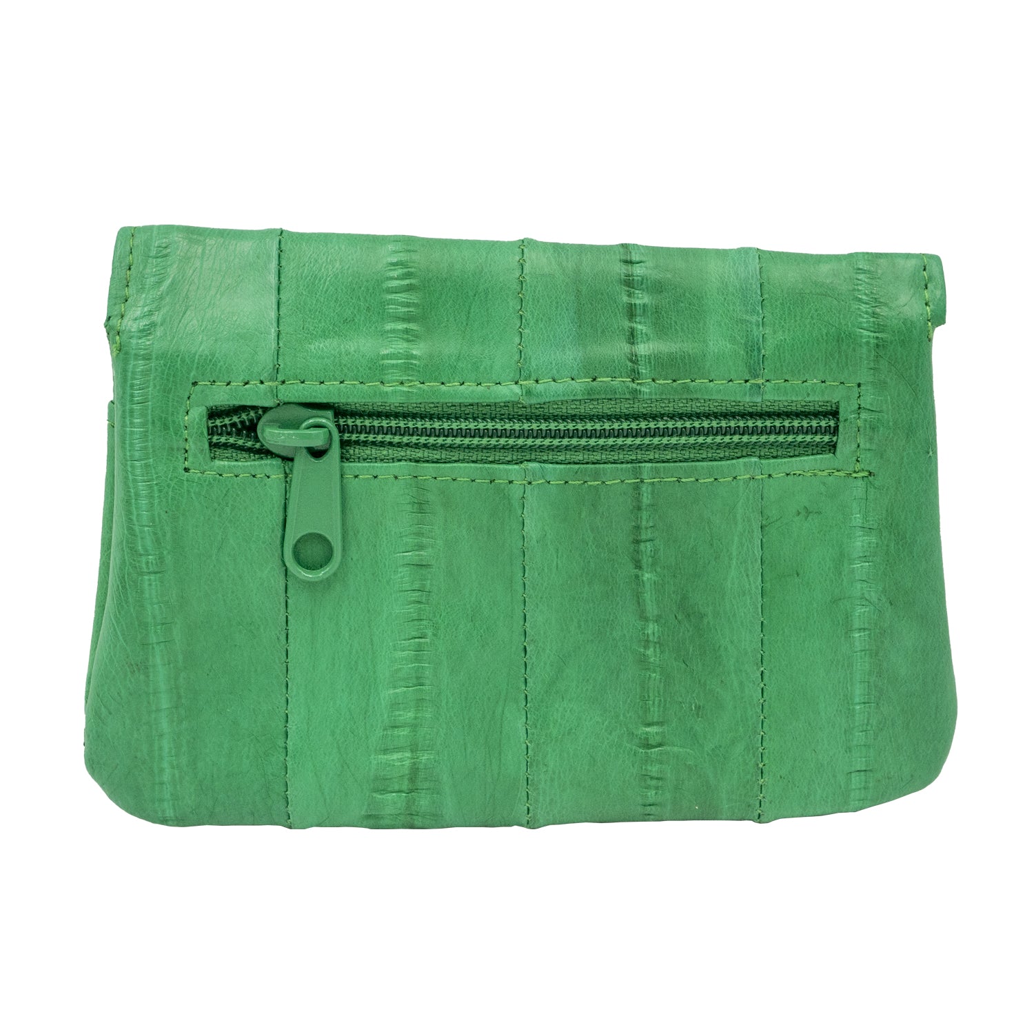 KEY&CO Genuine Eel Skin Coin Pouch – Green