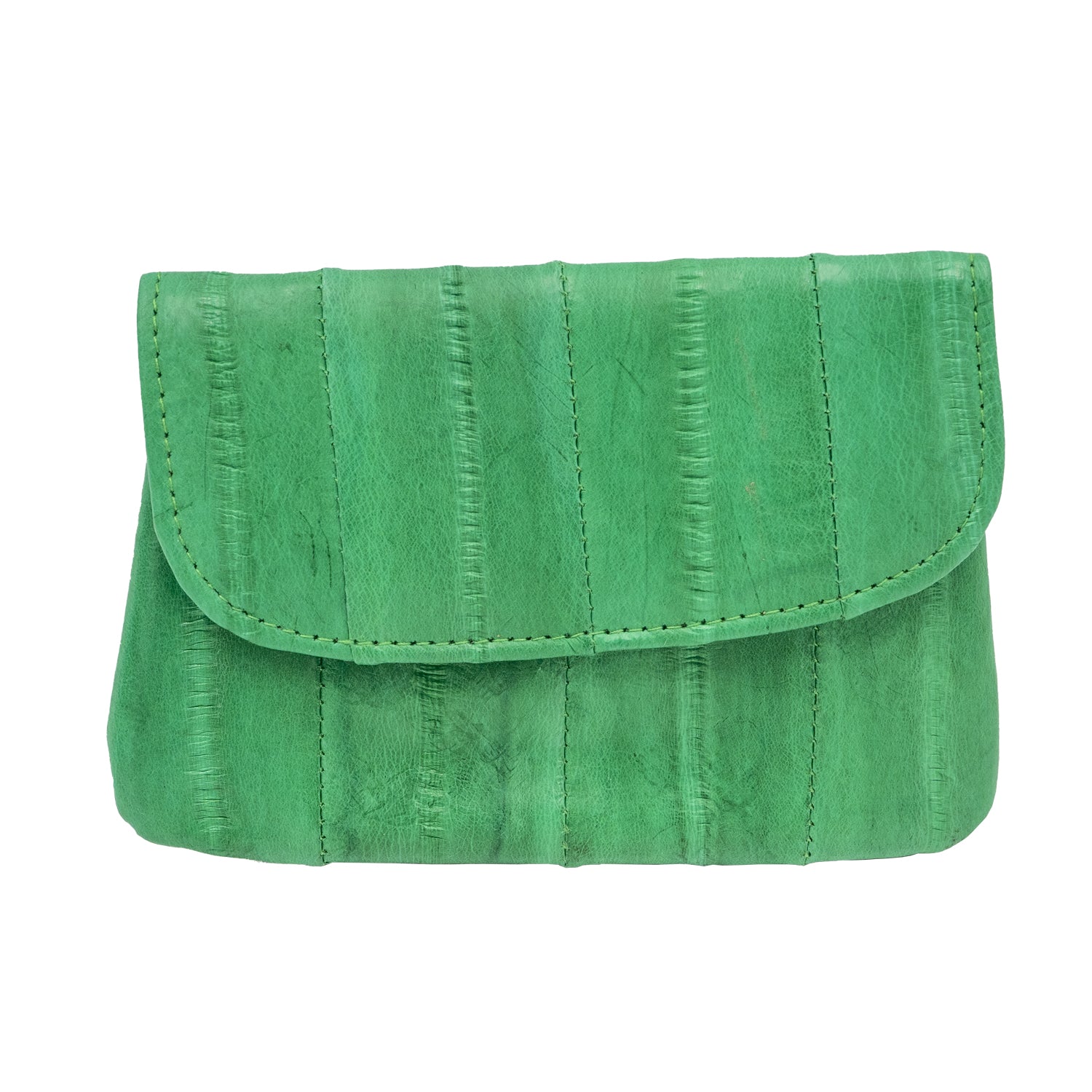 KEY&CO Genuine Eel Skin Coin Pouch – Green
