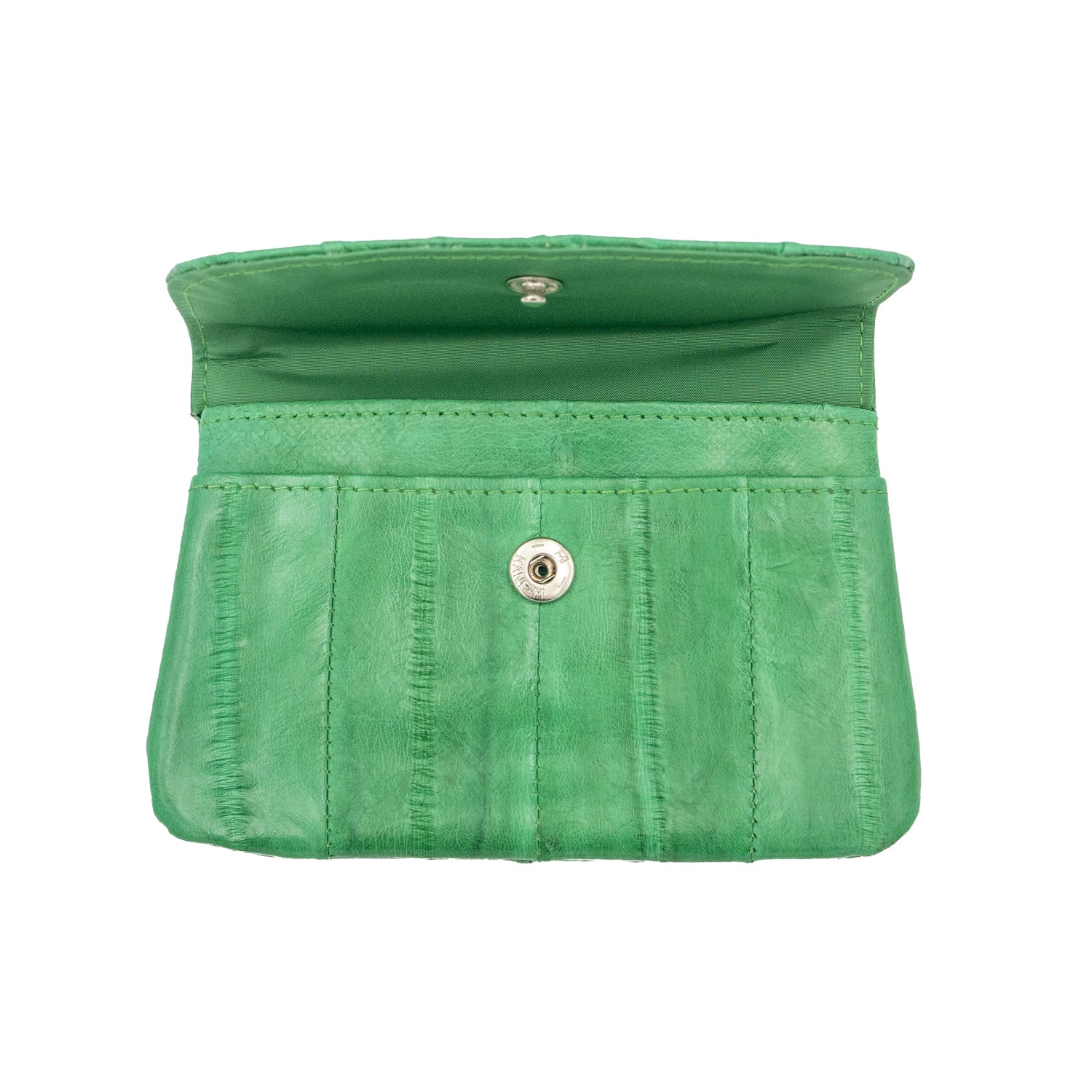 KEY&CO Genuine Eel Skin Coin Pouch – Green