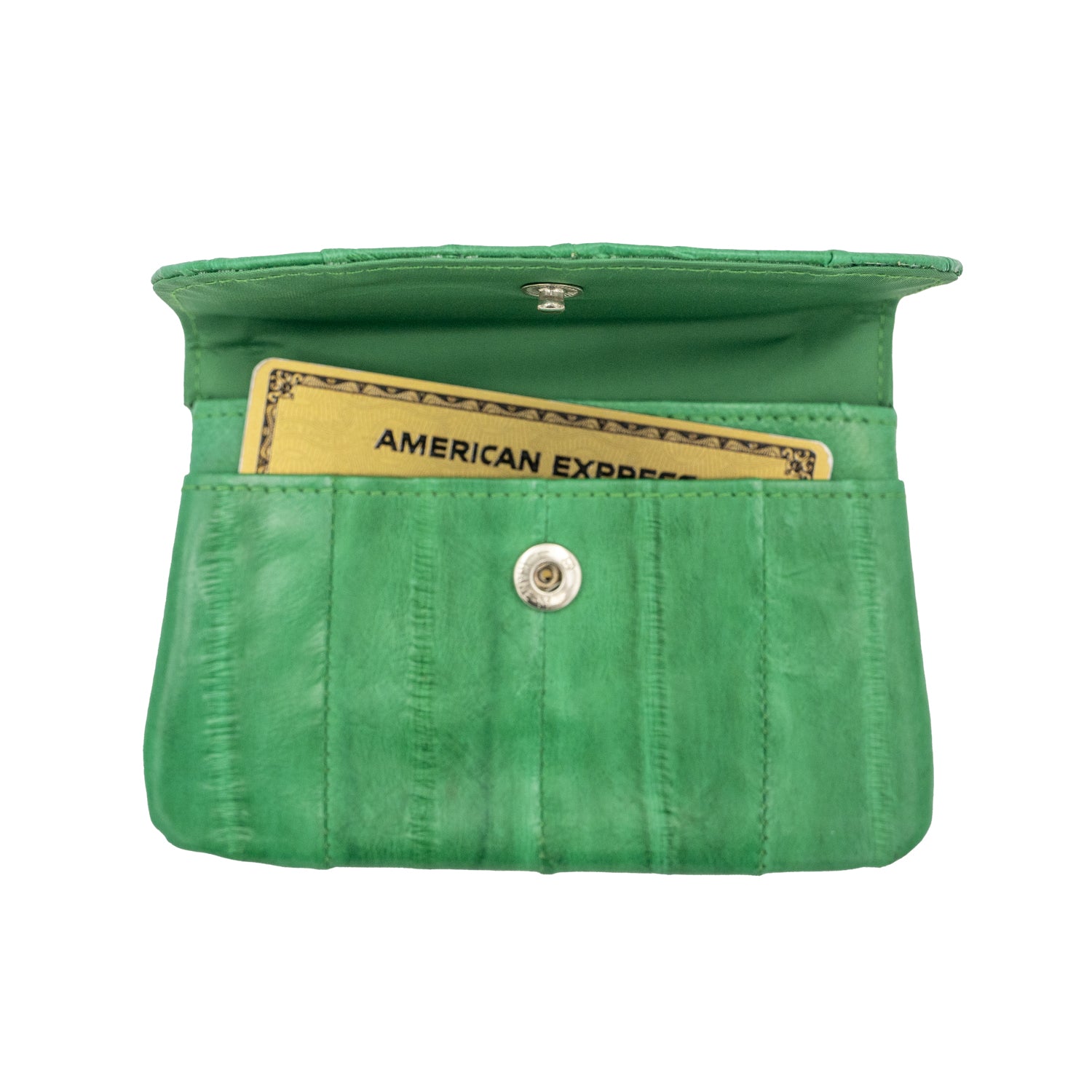 KEY&CO Genuine Eel Skin Coin Pouch – Green