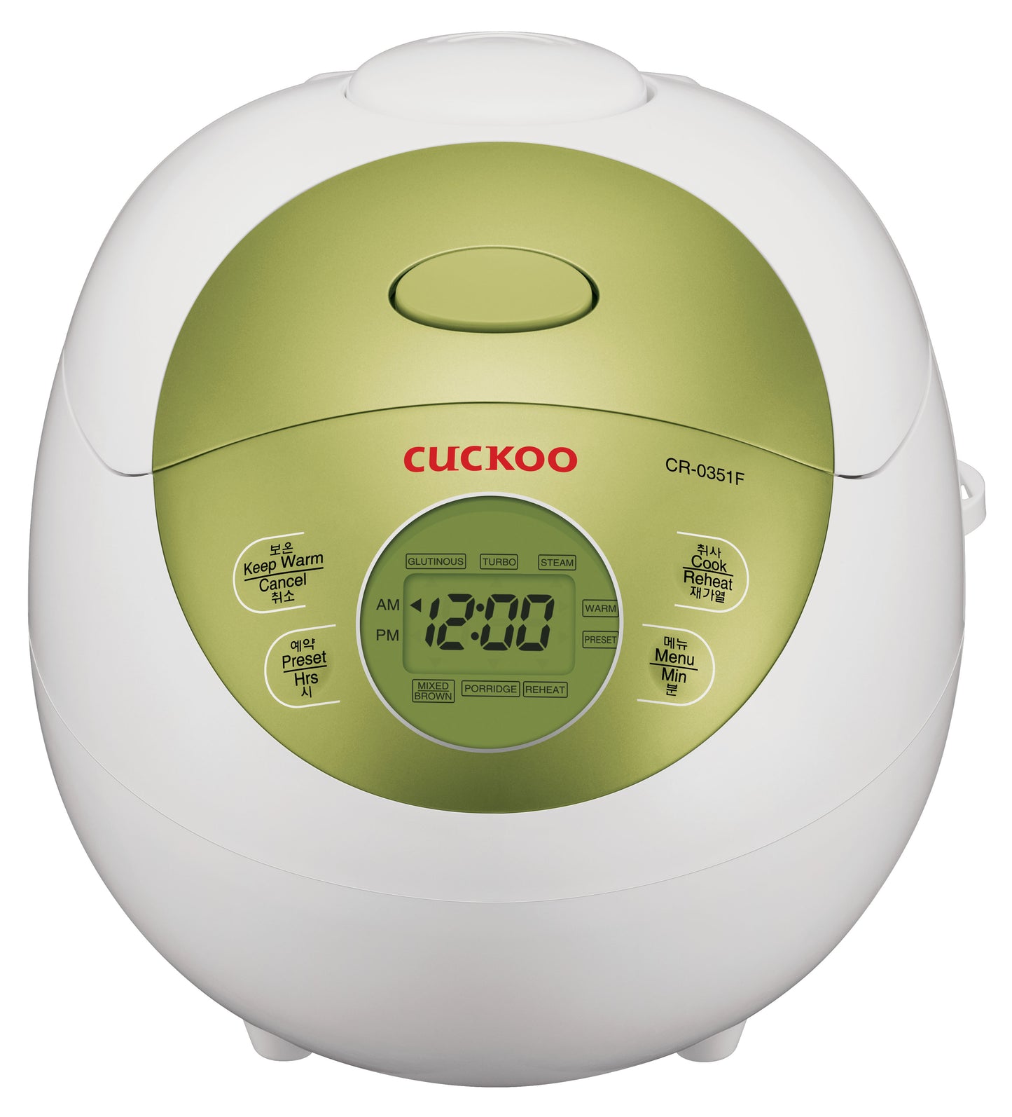 Cuckoo Electric Warmer Rice Cooker Green (CR-0351FG) 3 Cups