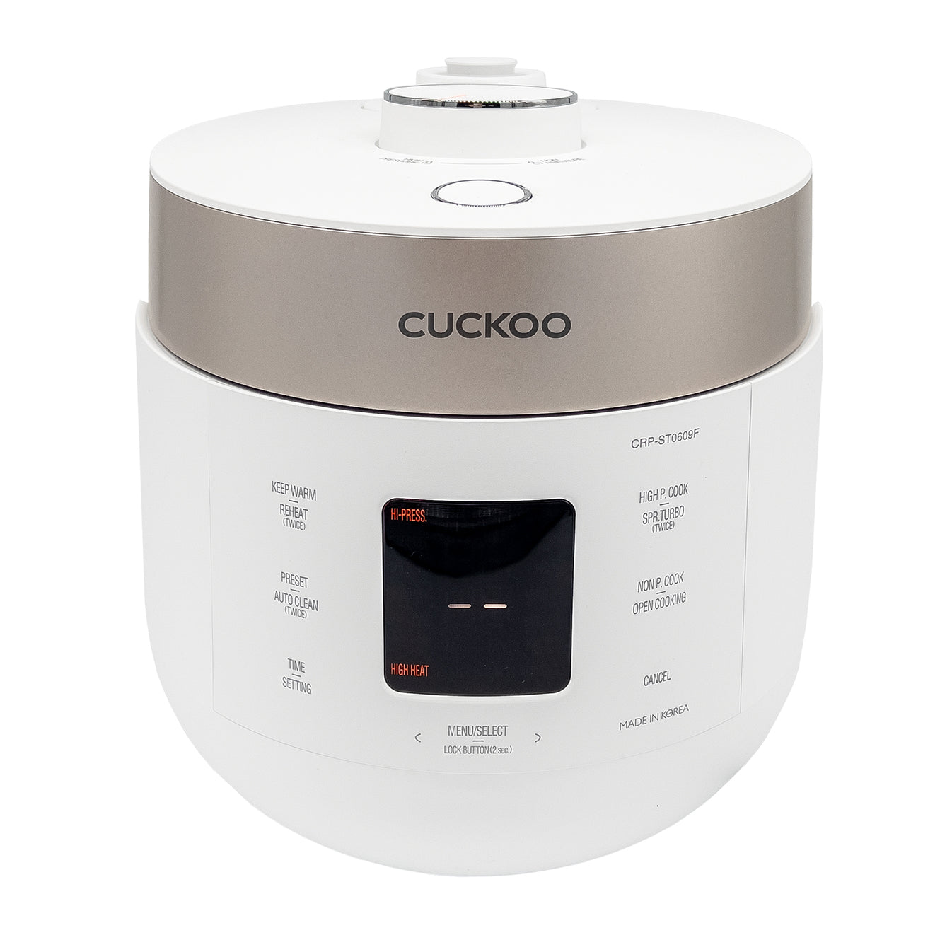 Cuckoo Electric Twin Pressure Rice Cooker White (CRP-ST0609FW) 6 Cups ...