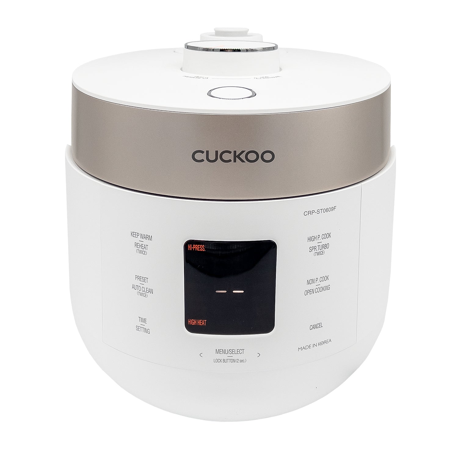 Twin Electric Pressure Rice Cooker White (CRP-ST0609FW) 6 Cups