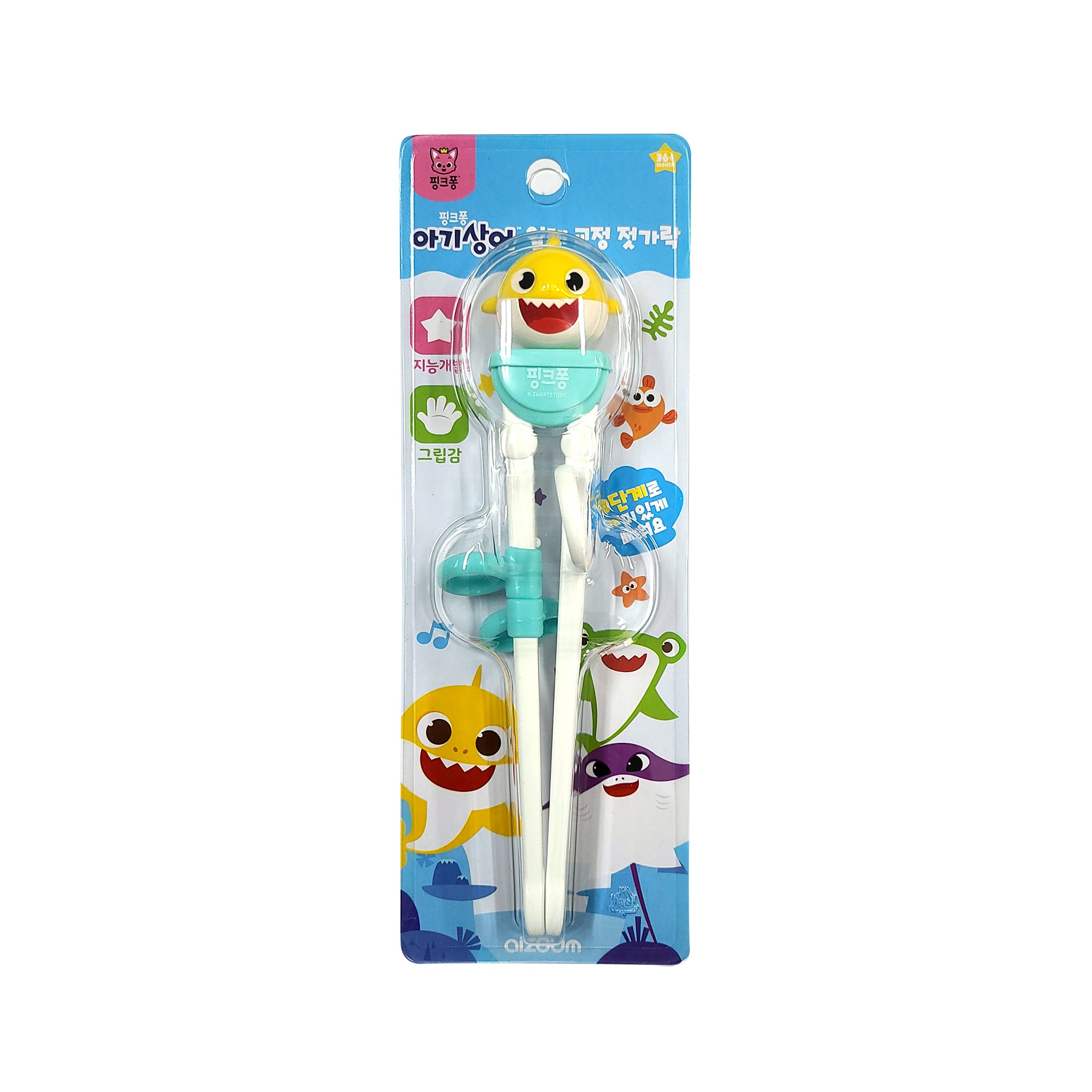 Baby Shark 3D Training Chopsticks ABS Pink Fong (HB686711)