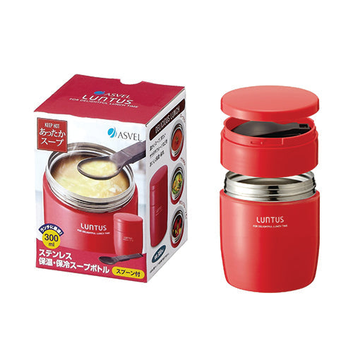 Luntus Vacuum Soup Bottle 300mL (SR-300) Pink