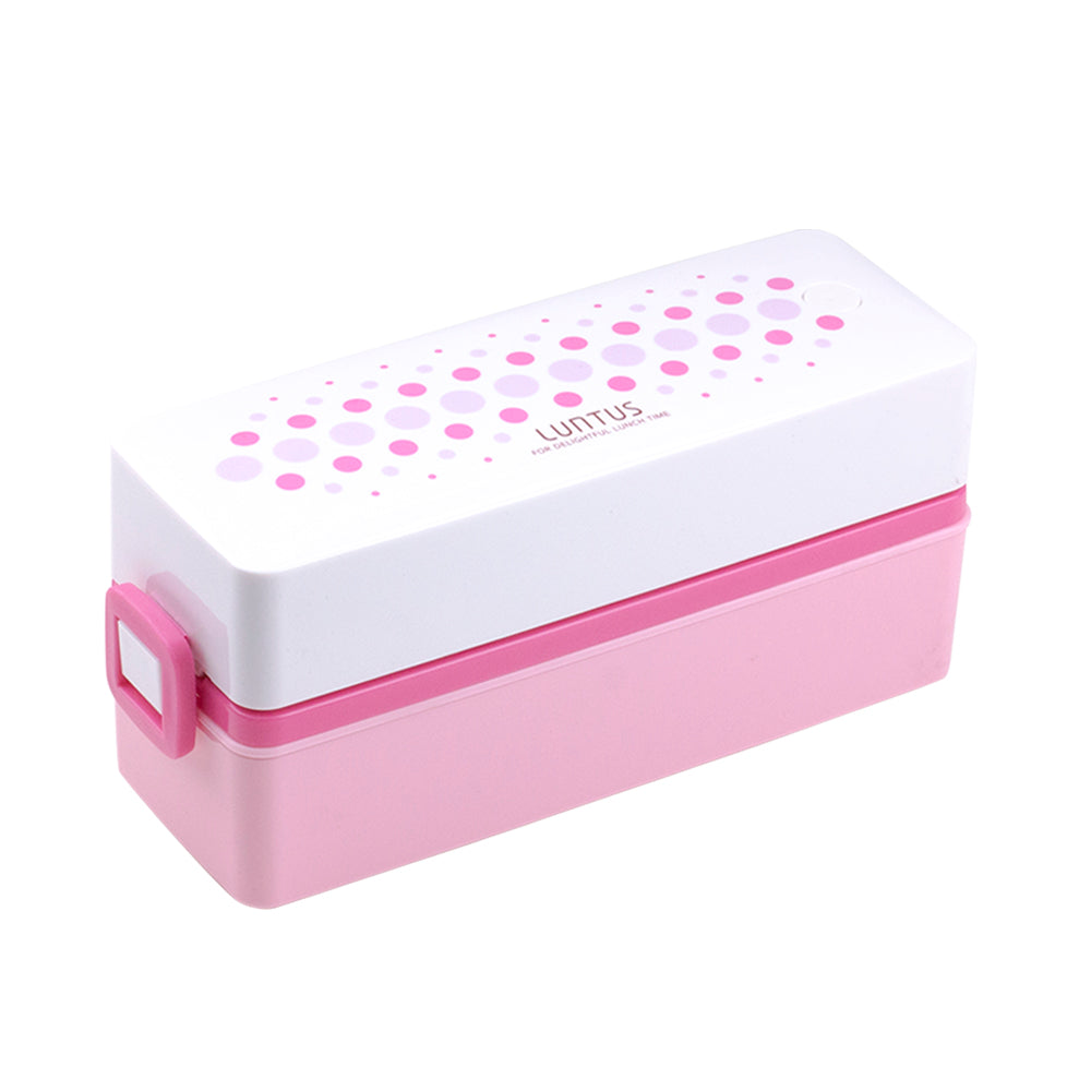 Asvel Luntus Dot/Line Lunch Box D (SS-T600) Pink