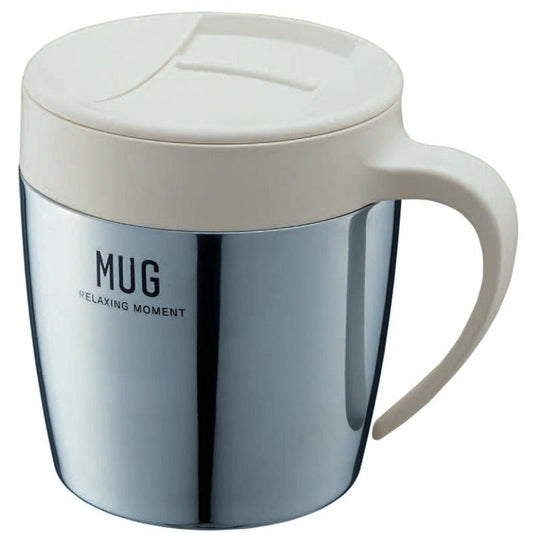 Asvel Vacuum Mug Cup 330mL (MG-S330) White