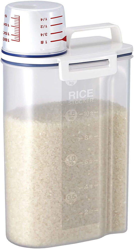 Asvel Rice Container Bin with Pour Spout (2kg)