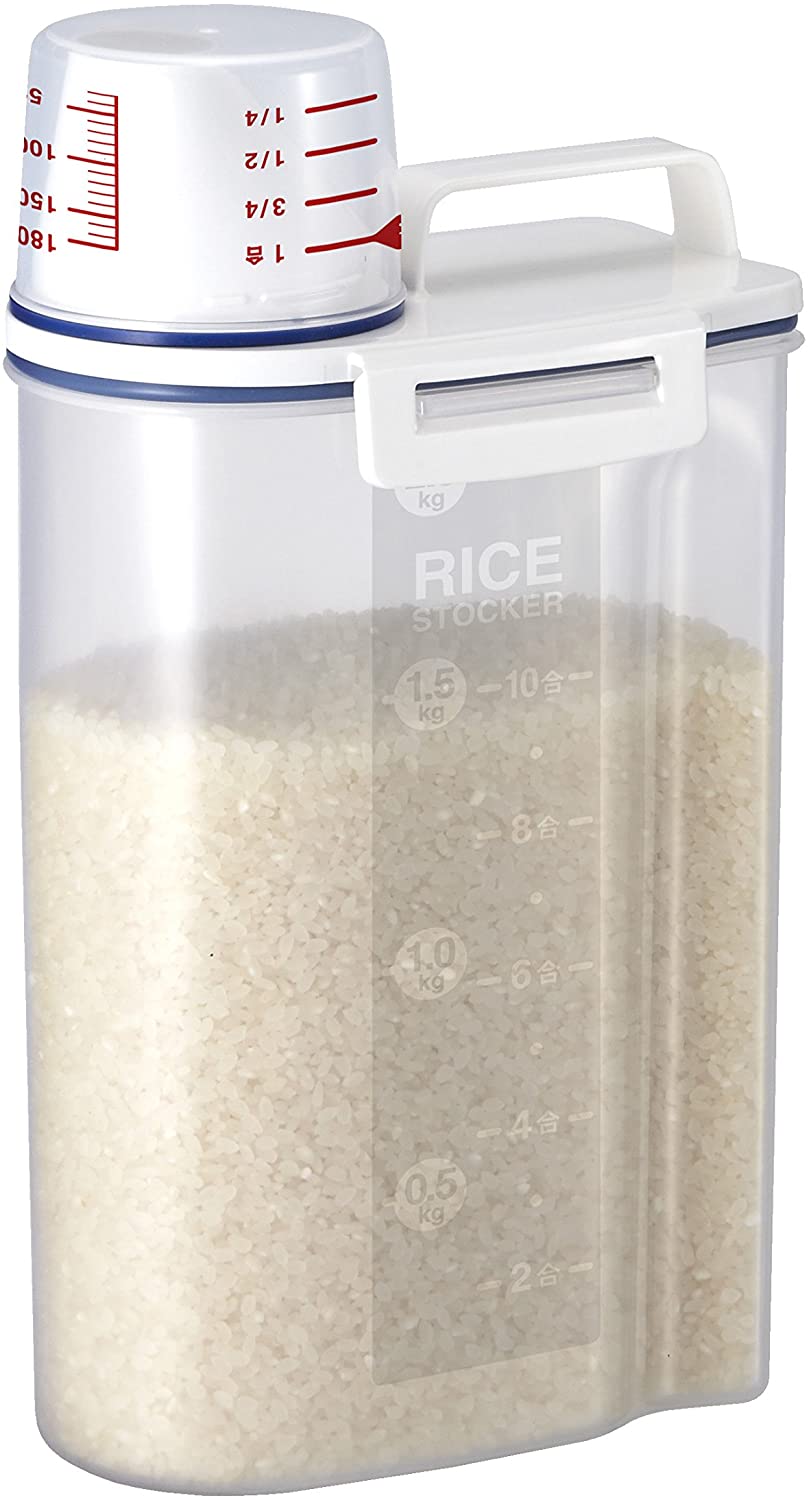 Rice Container Bin with Pour Spout 2kg