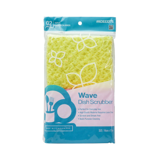 Wave Dish Scrubber - 2 pcs