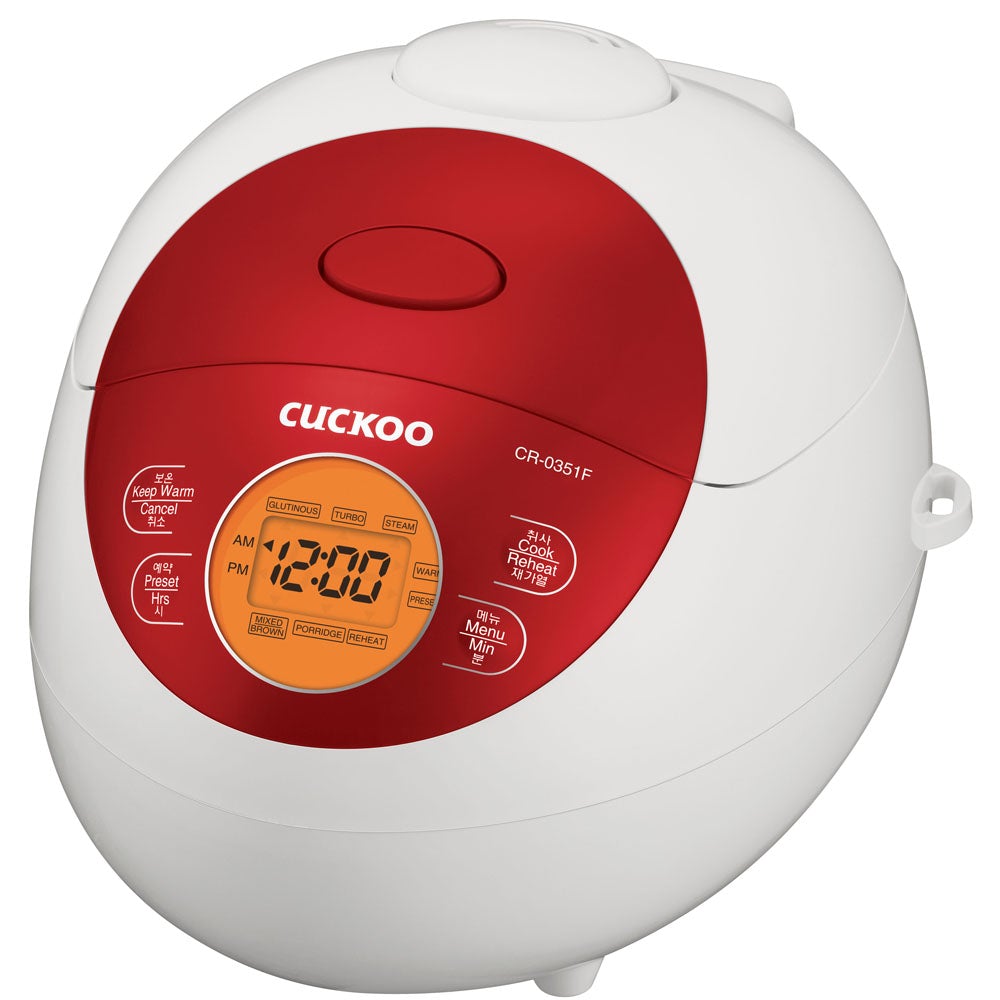 Cuckoo Electric Warmer Rice Cooker Red (CR-0351FR) 3 Cups