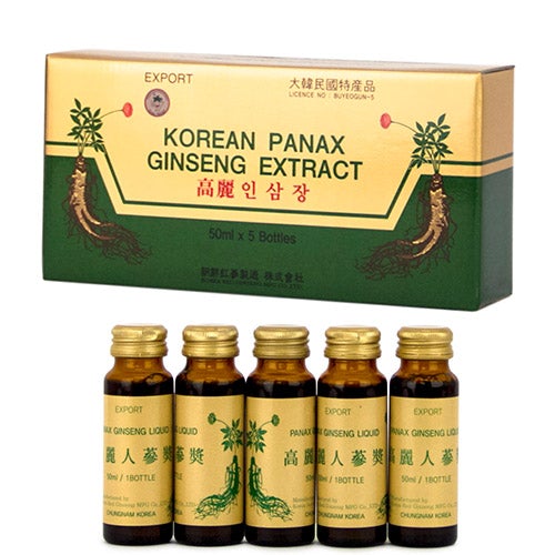 Korean Panax Ginseng Extract - 50mL x 5 Bottles