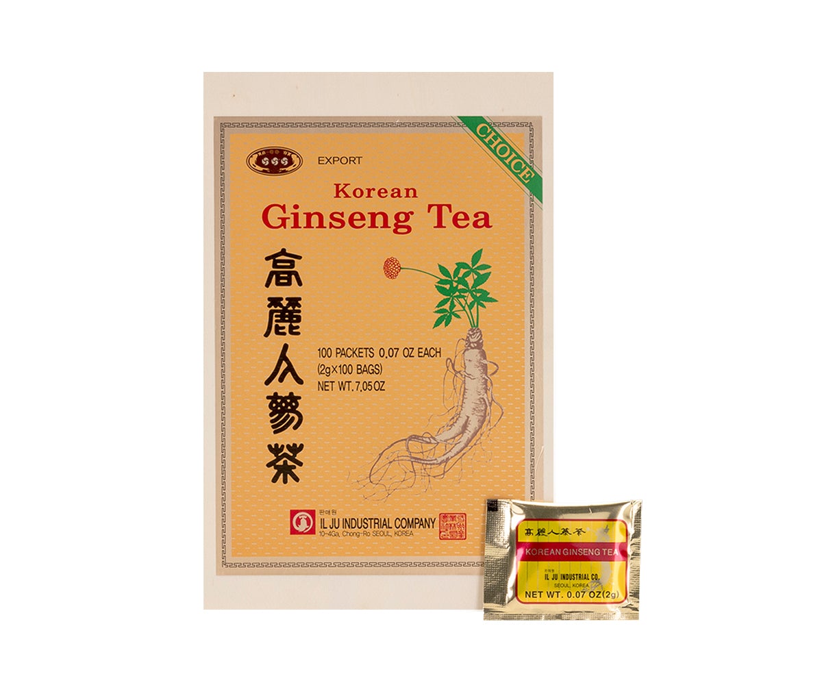 Korean Ginseng Tea Set - Wooden - 2,000mg x 100pcs