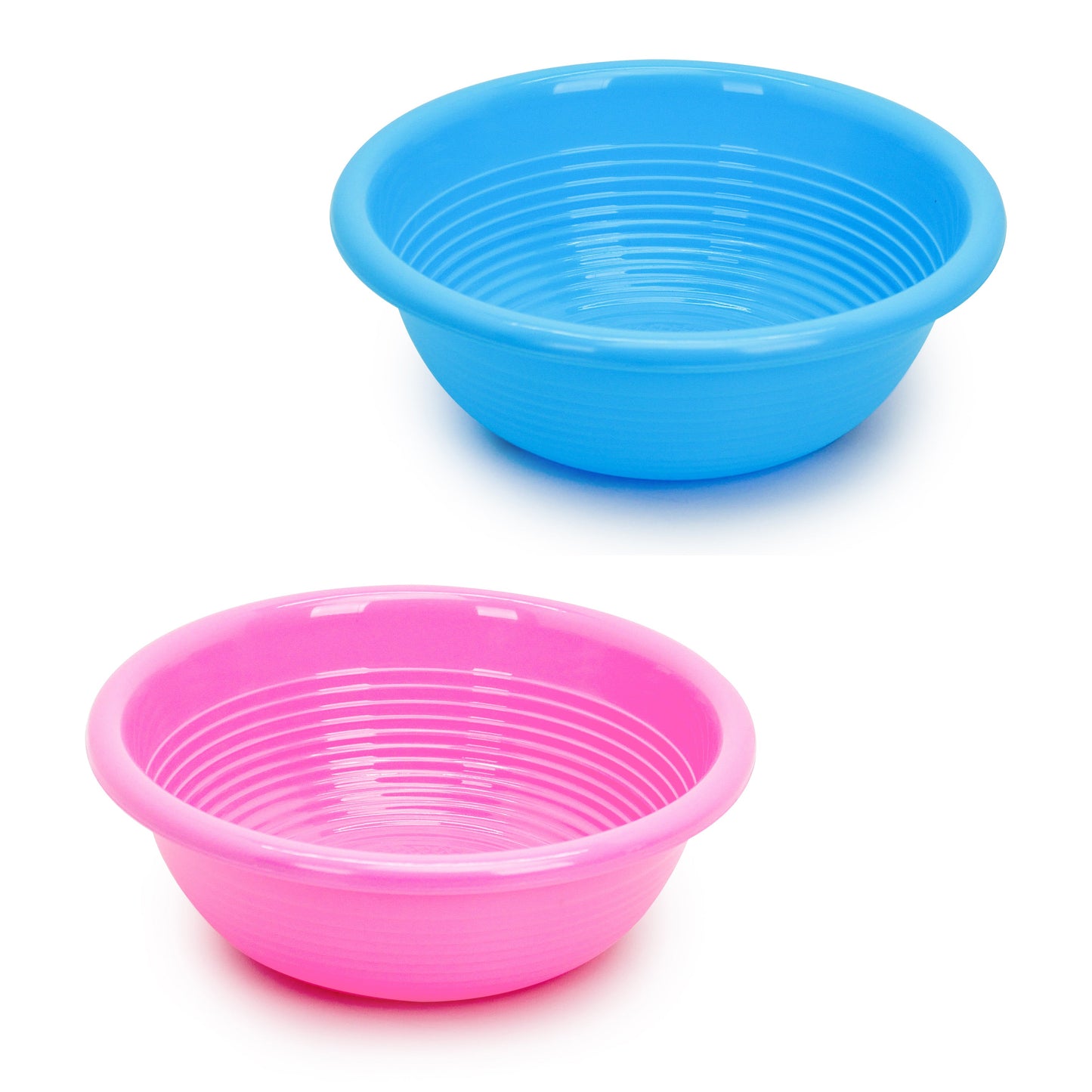 Plastic Rice Washer Basin Small - Blue/Pink