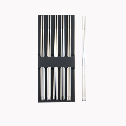 Stainless Steel Vacuum Chopsticks Set - 5 Pairs