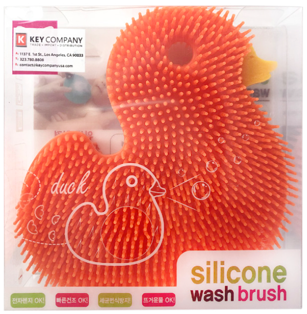 Pamire Silicon Wash Brush Duck - Blue/Orange